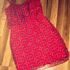 Red summer dress